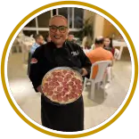 Como funciona buffet de pizza a domicilio?